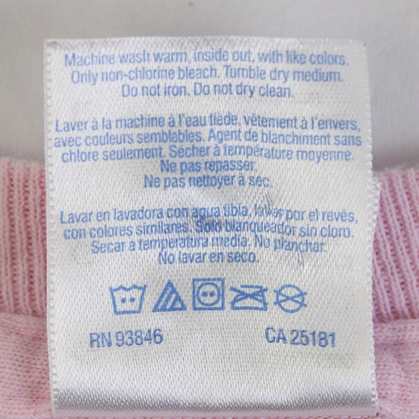 Gildan Ultra Cotton Pink Portland Oregon Long-Sleeved T-Shirt Adult Size Large