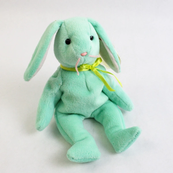 TY Beanie Baby Green Hippity Bunny Original Tag 1996 Style 4119