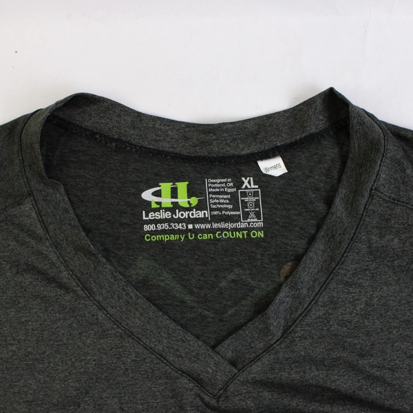 Leslie Jordan Huntsville Marathon Gray V-Neck Athletic T-Shirt Women's XL