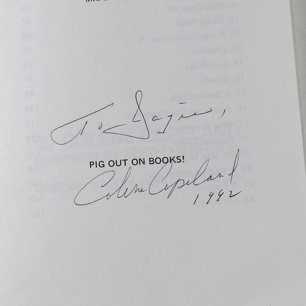 Mystery in the Farrowing Barn by Colene Copeland 1991 Signed Paperback