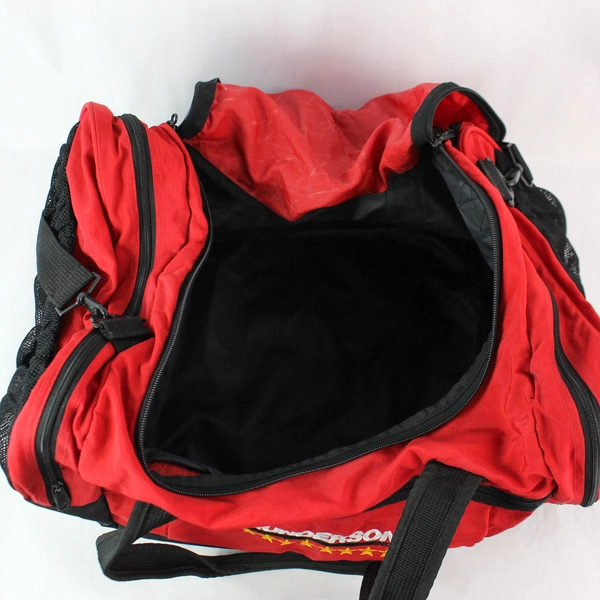 Leed's Gunderson Red Promotional Duffle Bag - Travel Luggage, Good Condition
