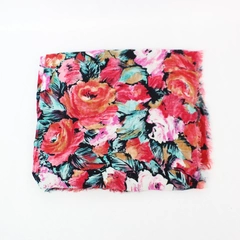 Handmade Multicolor Floral Pattern Rectangular Tablecloth 56" x 58" Home Decor