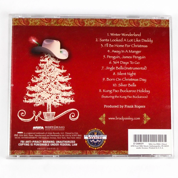 Brad Paisley Christmas Music CD 2006 Arista Nashville
