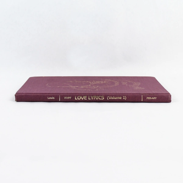 Love Lyrics Anthology Vol 1st Louise Louis Ed 1985 New York Poetry Forum HC
