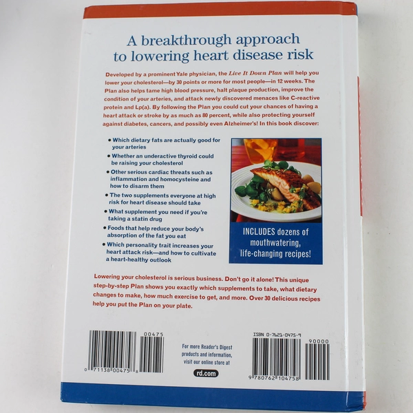 Cut Your Cholesterol by Katz & Gordon 2003 Hardcover - Good Condition!