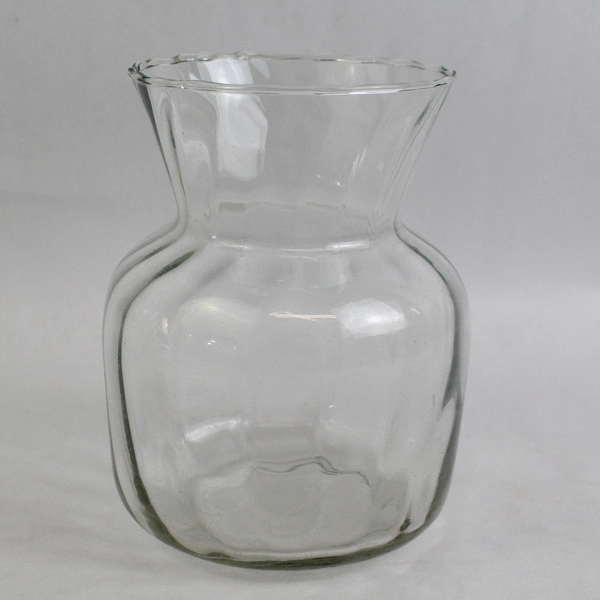 Lot of 4 Unmarked Clear Glass Flower Vases Home Decor