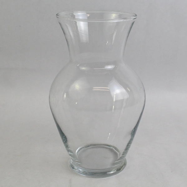 Lot of 4 Unmarked Clear Glass Flower Vases Home Decor