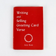Writing and Selling Greeting Card Verse by June Barr 1966 Hardcover Book