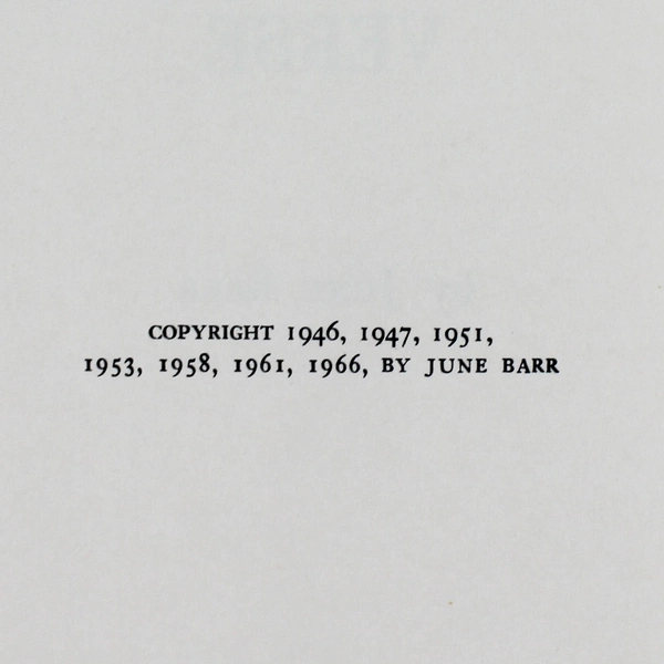 Writing and Selling Greeting Card Verse by June Barr 1966 Hardcover Book