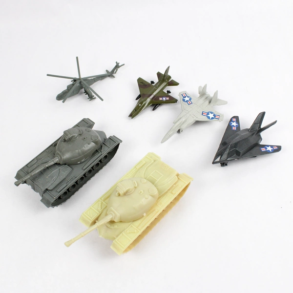 Mixed Lot of Plastic Toy Soldiers Army Vehicles and Accessories