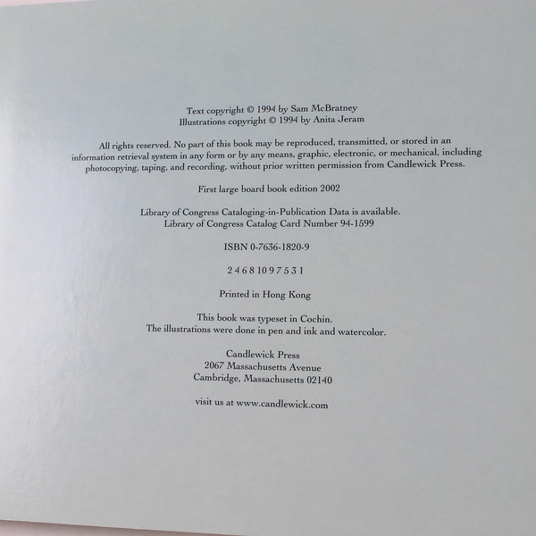 Guess How Much I Love You Hardcover by Sam McBratney 1994 - Good Condition