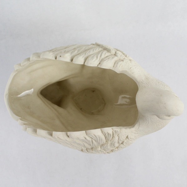 Set of 5 Unbranded Mother and Baby Doves Ceramic Bisque Vase Planters