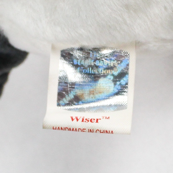 TY Beanie Baby Wiser 1999 Gray Graduation Owl W/ Tag Plush Doll Toy