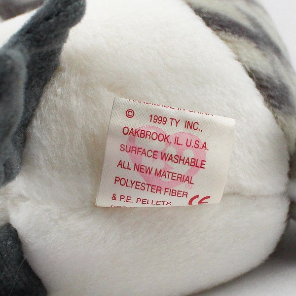 TY Beanie Baby Wiser 1999 Gray Graduation Owl W/ Tag Plush Doll Toy