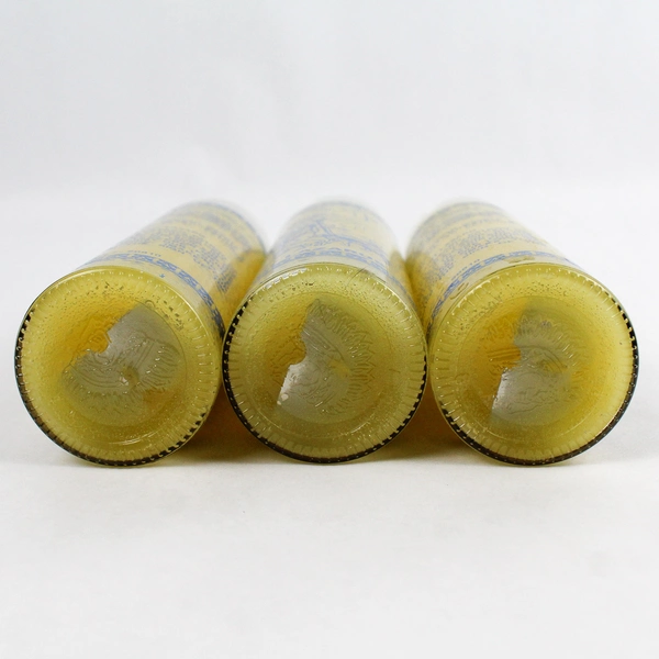 Lot of 3 Eternalux Saint Lazarus Yellow Prayer Candles