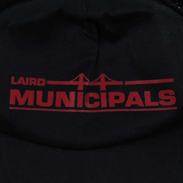 Lot of 2 Black Adjustable Baseball Caps - Seattle & Laird Municipals
