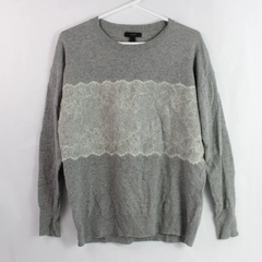 J. Crew Gray Long-Sleeved Knit Sweater Women's Size S - Pre-Owned, Tiny Stain
