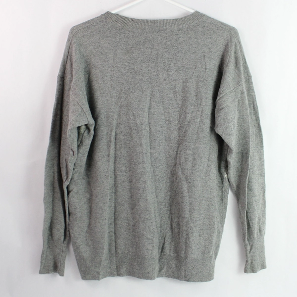 J. Crew Gray Long-Sleeved Knit Sweater Women's Size S - Pre-Owned, Tiny Stain