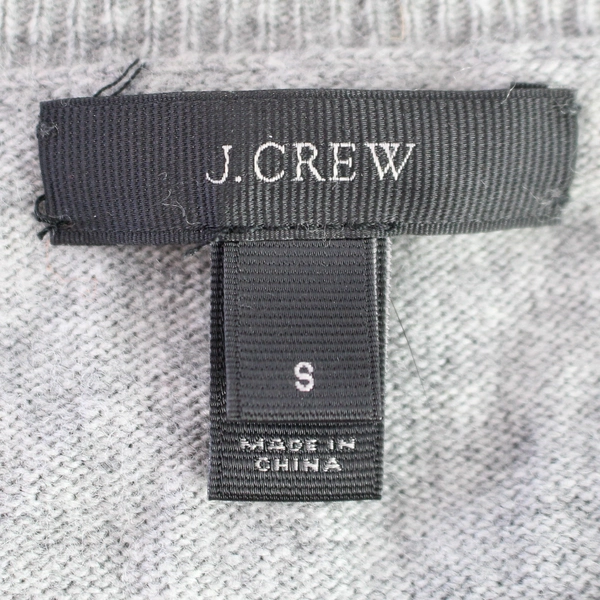 J. Crew Gray Long-Sleeved Knit Sweater Women's Size S - Pre-Owned, Tiny Stain