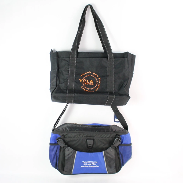 Lot of 2 Yamhill County Insulated Cooler & Medium Tote Bags Good Condition