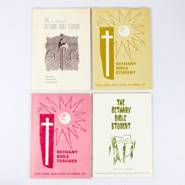 Lot Of 4 Bethany Bible Student Textbooks 1968 & 1969 3 Student And 1 Teacher PB