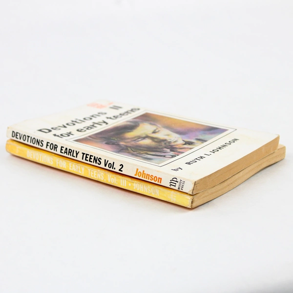 Devotions For Early Teens Volume Two & Three by Ruth I Johnson 1961 & 1962 PB