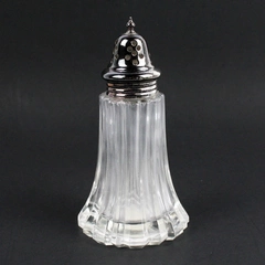 Vintage Estee Lauder Perfumed Body Power Empty 2.25 Oz Glass Shaker Bottle