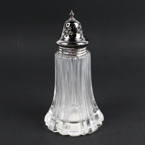 Vintage Estee Lauder Perfumed Body Power Empty 2.25 Oz Glass Shaker Bottle