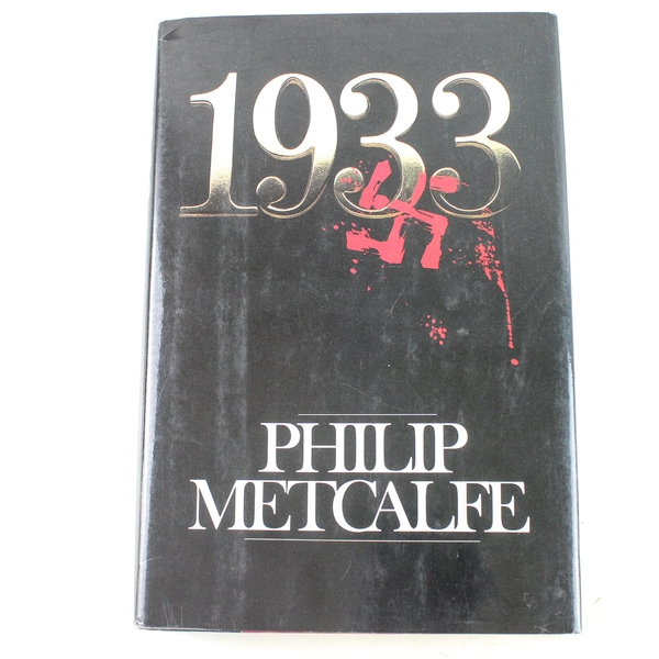 1933 by Philip Metcalfe 1988 Hardcover Book with Dust Jacket - Good Condition