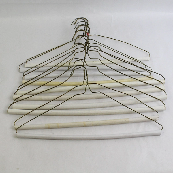 Lot of 10 Wire Clothes Hangers For Pants & Tops