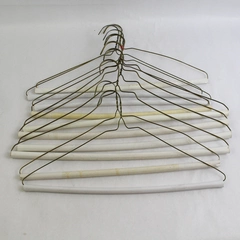 Lot of 10 Wire Clothes Hangers For Pants & Tops