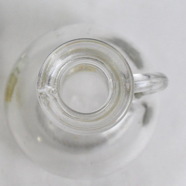 Empty Clear Glass Bottle Of Aceto Balsamico Di Modena Igp Decor