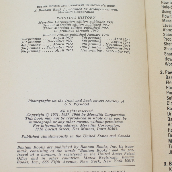 Better Homes and Gardens Handyman's Book 1974 - Home Improvement Guide