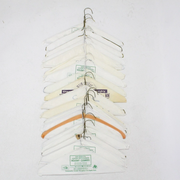 Lot of 19 Metal Dry Cleaners Clothes Hangers