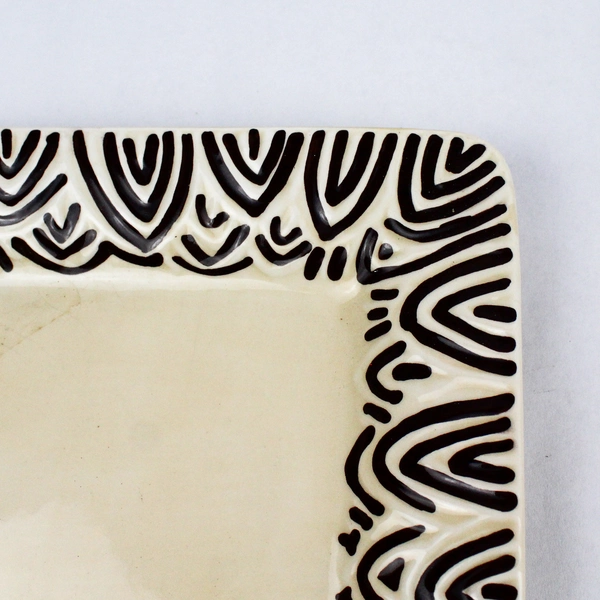 2 Laurie Gates Safari Zebra Square Salad Plates 8 Inch