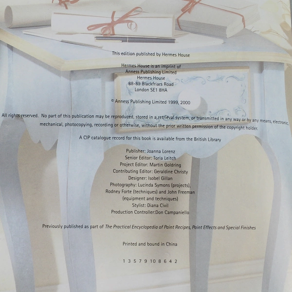 Recipes for Paint Effects by Sacha Cohen 2000 Practical Handbook - DIY Guide