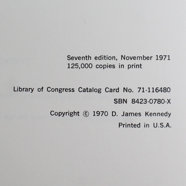 Evangelism Explosion by D James Kennedy 1971 Hardcover Foreword by Billy Graham