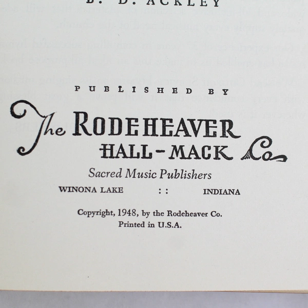 Church Service Hymns 1948 Hardcover Book