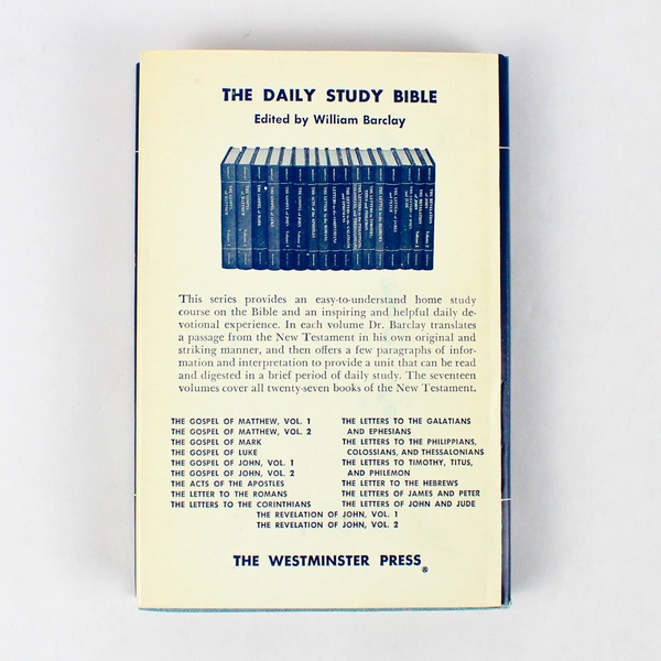 The Letters to Timothy Titus and Philemon 1960 Daily Study Bible Series HC DJ