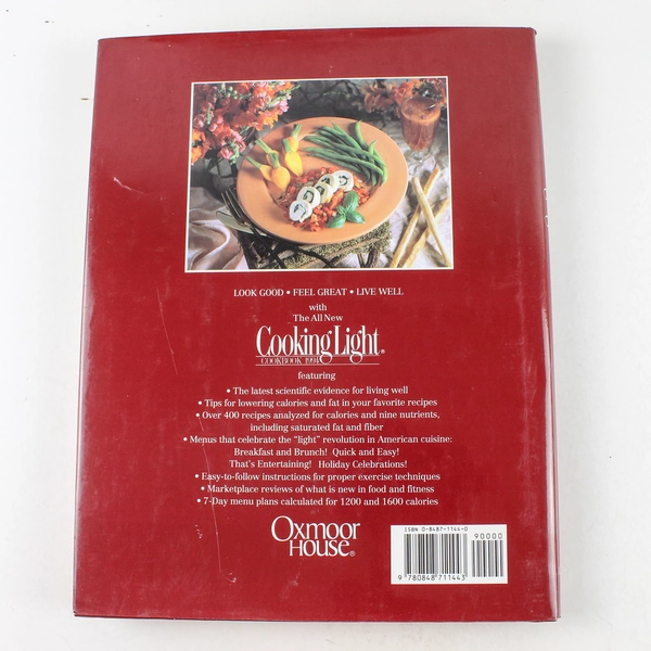 Cooking Light Oxmoor House 1993 Cookbook Hardcover - Good Condition