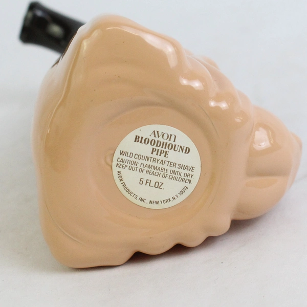 Vtg Avon 'Bloodhound Pipe' Wild Country Aftershave Empty Bottle 5 Oz
