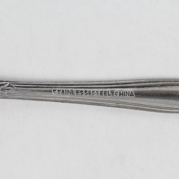 Lot of 5 Floral Pattern Stainless Steel Tablespoons Pre-owned Charm