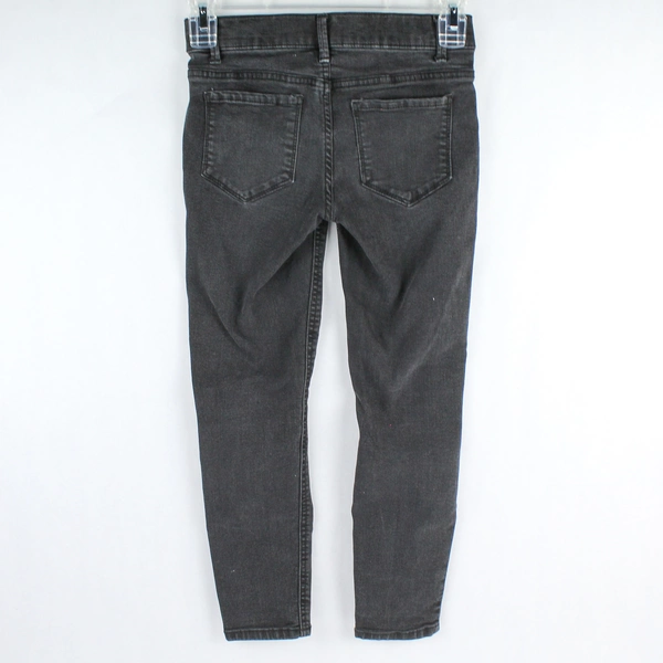 Wonder Nation Distressed Black Jeggings Girls Size 7-8, Good Condition