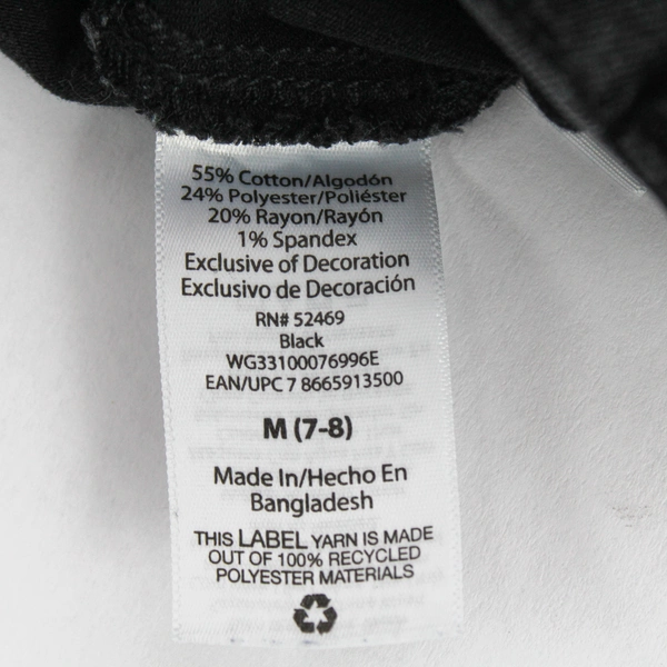 Wonder Nation Distressed Black Jeggings Girls Size 7-8, Good Condition