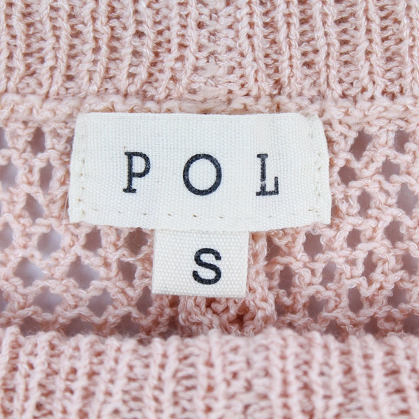 POL Pink & Gray Striped Knit Lounge Shorts Women's Size S - Good Condition