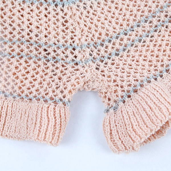 POL Pink & Gray Striped Knit Lounge Shorts Women's Size S - Good Condition