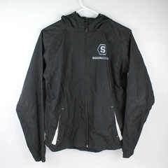 Sport-Tek Saxon Soccer Women's Black Full-Zip Windbreaker Size S - Pre-Owned