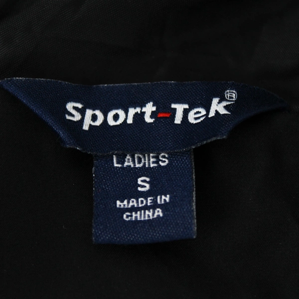 Sport-Tek Saxon Soccer Women's Black Full-Zip Windbreaker Size S - Pre-Owned