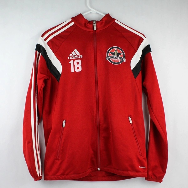 Adidas Capital Futbol Club Timbers Youth Large Red Full-Zip Jacket - Activewear