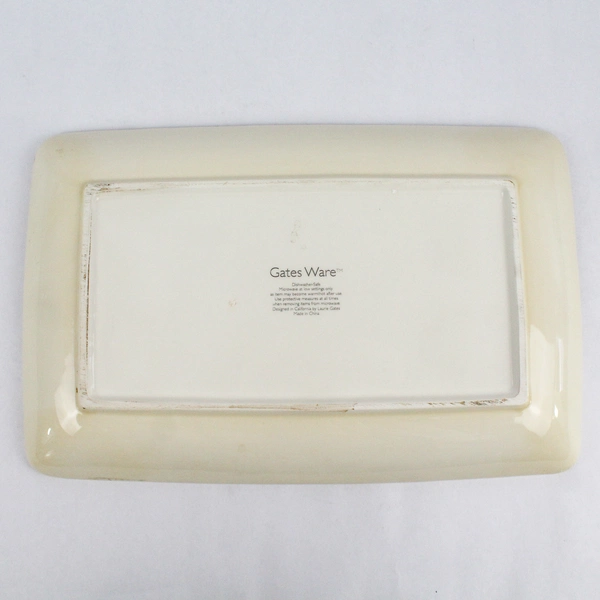 Laurie Gates Safari Zebra Rectangular Platter 14.5 Inch